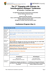 VN Conference Agenda