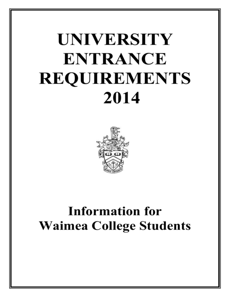 university-entrance-requirements-2014-information-for