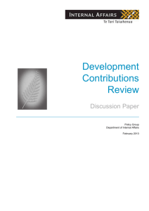 The context for development contributions