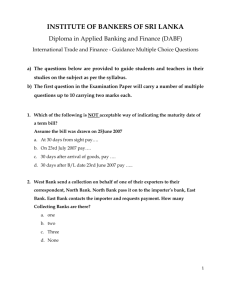 International Trade and Finance - Multiple Choice Questions