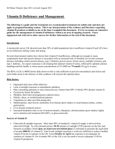 vitamin D - Bradford VTS