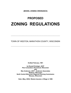 zoning regulations - University of Wisconsin