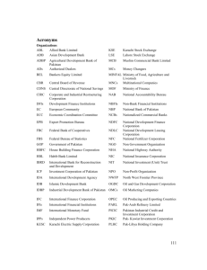 Acronyms - State Bank of Pakistan