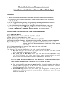 Research Study Report Format