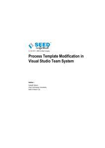 Process Template Modification