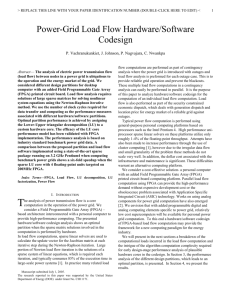 II. Load Flow Computation - Electrical and Computer Engineering