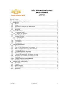 Accounting System Requirements