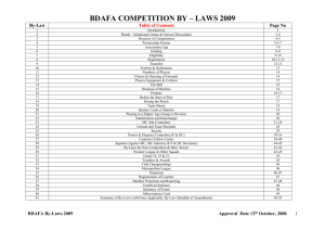 BDAFA By-Laws - East Bankstown Football Club