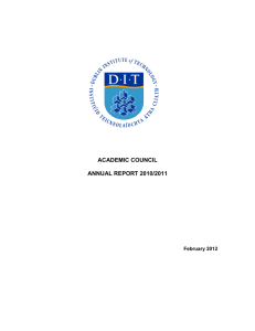 Academic Council Annual Report 2010-11