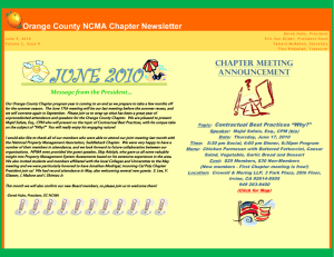 NCMA-OC Chapter Newsletters - June 2010
