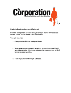 "the corporation"- questions for reflection & discussion