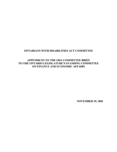 WORD doc - The Ontarians With Disabilities Act Committee