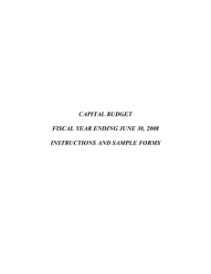 capital budget - North Philadelphia Health System