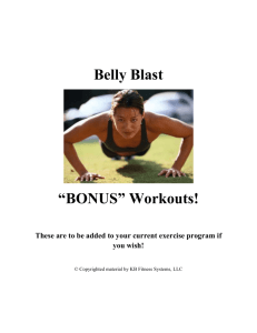 Belly Blast - 3 Bonus Workouts