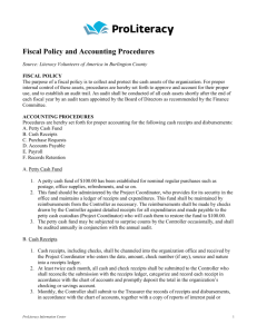 Fiscal Policy and Accounting Procedures