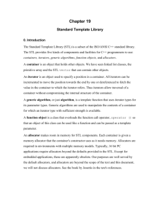 Chapter 19 Standard Template Library