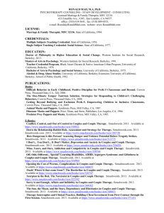 a copy of Ronald Mah's Resume