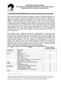 Accomplishments for 4th Quarter (2012)