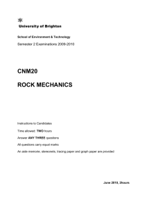 CNM20 Rock Mechanics