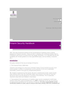Firearm Security Handbook
