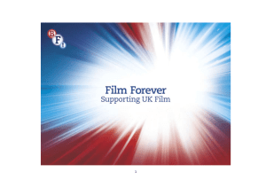 About the British Film Institute (BFI) In 2011 the BFI became the lead