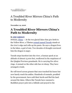 A Troubled River Mirrors China's Path to Modernity, New York Times