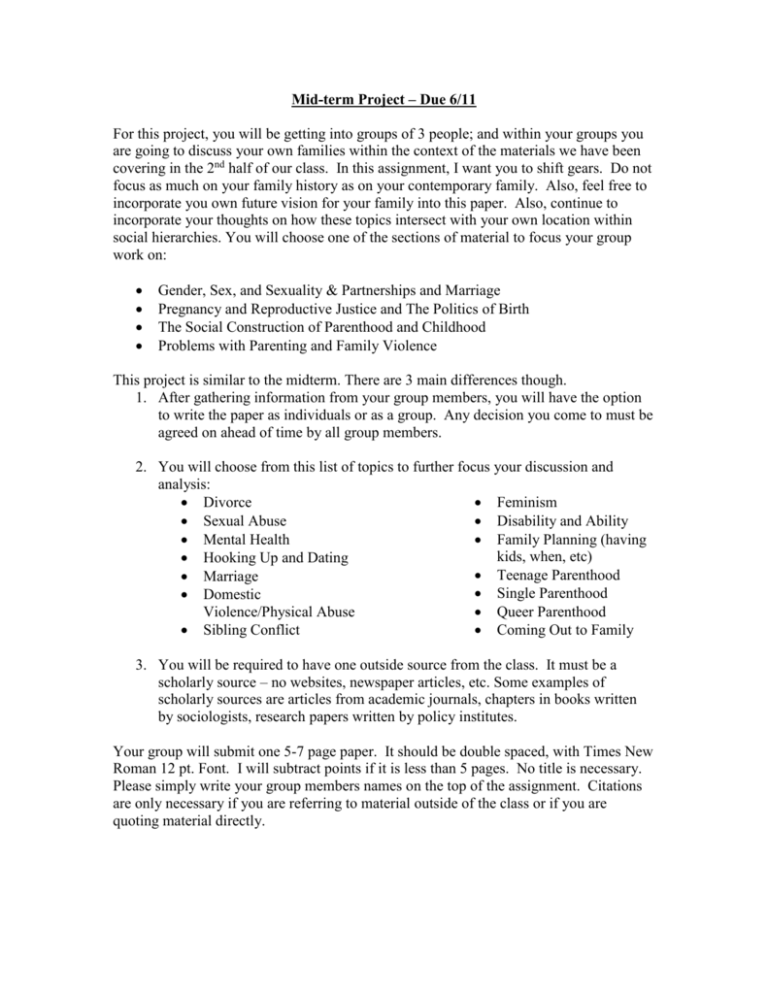 example of research paper about family planning