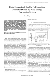 II. wind energy conversion system