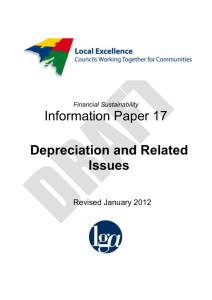 Depreciation and Related Issues - Local Government Association of