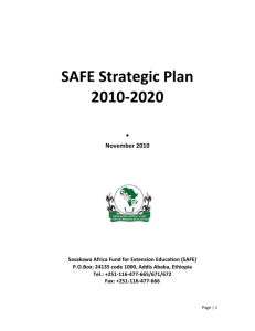 SAFE Vision 2020 - Sasakawa Africa Fund for Extension Education