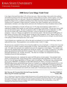 Iowa Corn Silage Yield Trials – 2008