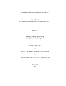 USB Based data COMMINICATION SYSTEM