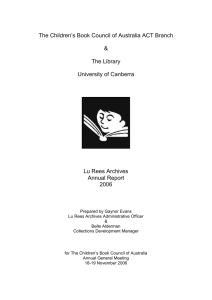 The Children's Book Council of Australia ACT Branch