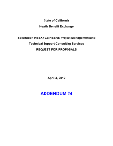 CalHEERS PM and Technical Support RFP Addendum 4 with track