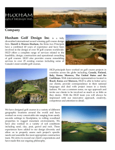 Featured Courses - Huxham Golf Design Inc.