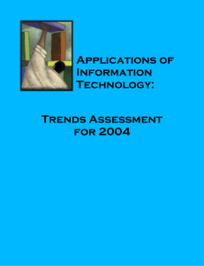 Applications of Information Technology: Trends Assessment for