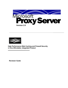 What's New in Microsoft Proxy Server 2.0