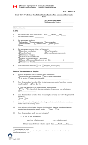 (Draft) OSFI 594: Defined Benefit/Combination Pension Plan