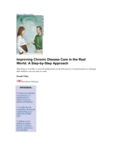 Improving Chronic Disease Care in the Real World: A Step-by