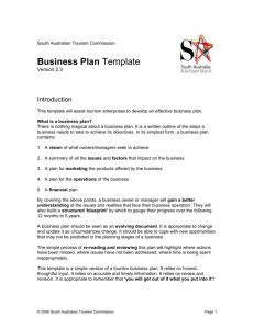 What is a business plan?