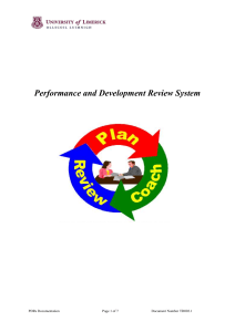 Performance and Development Review System