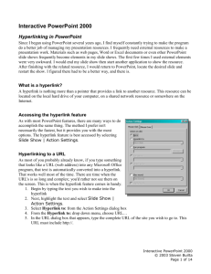 Interactive PowerPoint