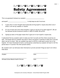 Suicide Safety Agreement