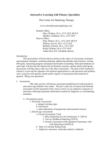 Walton - Interacting with Fluency Specialists Handout