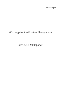 Web Application Session Management