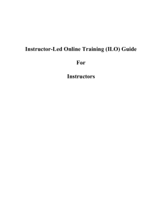 ILO Instructor Guide