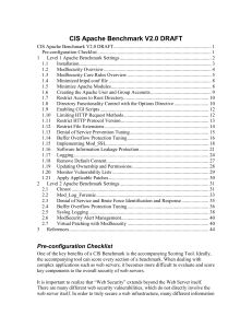 CIS Apache Benchmark V2