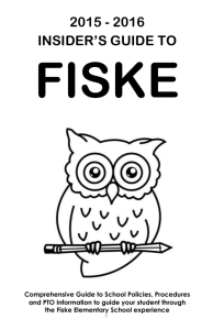 Insider's Guide to Fiske - Lexington Public Schools
