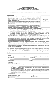 Application Form - Embassy of the Philippines
