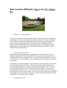 Guide to Rain Gardens - Chesapeake Bay Trust